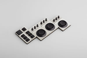 Monogram Video Console | This all-access console is the ultimate video editing and color grading tool. Three tactile Orbiter modules with oversized encoder rings are the perfect asset for multi-dimensional adjustments, timeline navigation, or color grading. Experience the better editing difference of simple yet powerful, purpose-built controls. 
